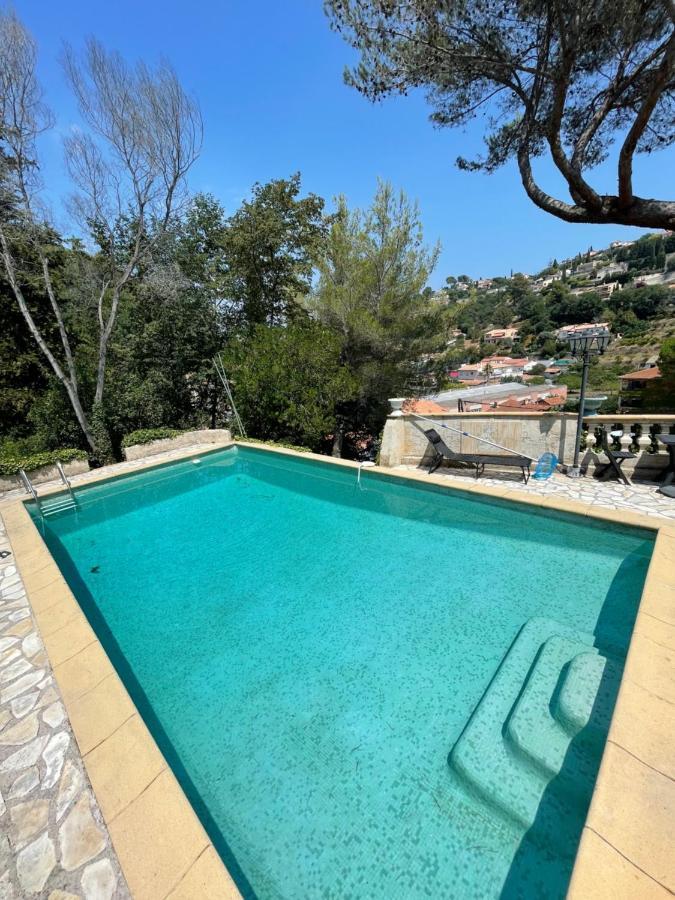 Appartement Bas De Villa Avec Piscine Privee Partagee Proche Bord De Mer Cagnes-sur-Mer Bagian luar foto